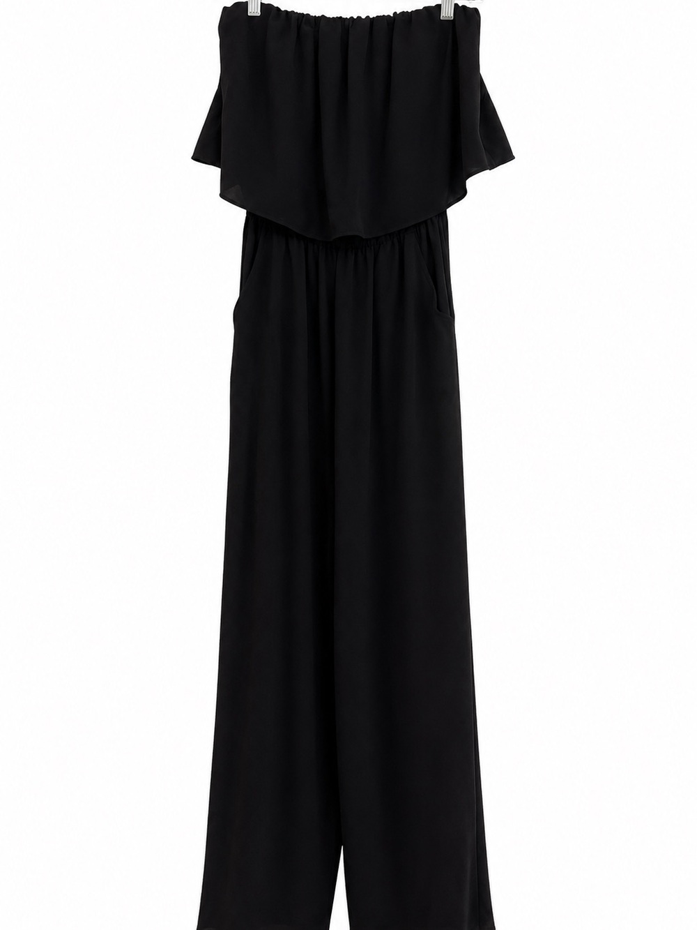 VICI Black Strapless Wide Leg Jumpsuit Size Small - Picture 4 of 5